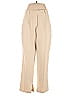 showpo 100% Polyester Solid Tan Ivory Dress Pants Size 12 - photo 1