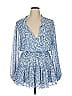 MISA Los Angeles 100% Polyester Paisley Blue Casual Dress Size XL - photo 1