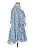 MISA Los Angeles 100% Polyester Paisley Blue Casual Dress Size XL - photo 4