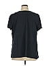 Ellos Black Blue Short Sleeve Top Size 1X - photo 2