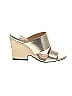 Jimmy Choo 100% Leather Metallic Gold Heels Size EU 36 - photo 1