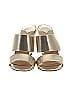 Jimmy Choo 100% Leather Metallic Gold Heels Size EU 36 - photo 2