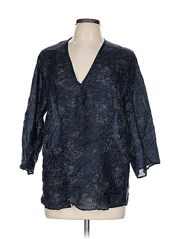 Humanoid 3/4 Sleeve Silk Top (view 1)
