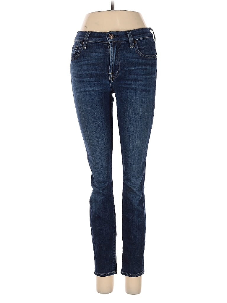 Pre-owned 7 For All Mankind Jeans In Blue