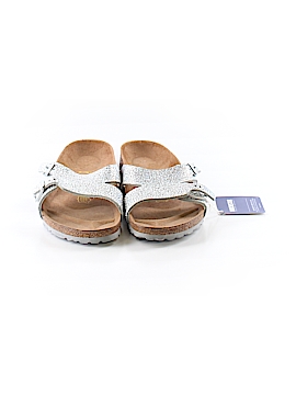 Birkenstock Metallic Gray Sandals Size 
