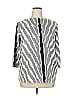 DG^2 by Diane Gilman Silver Gray 3/4 Sleeve T-Shirt Size 1X - photo 1