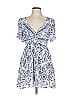 Angie 100% Rayon Paisley Blue Casual Dress Size L - photo 1