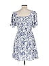 Angie 100% Rayon Paisley Blue Casual Dress Size L - photo 2
