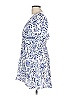 Angie 100% Rayon Paisley Blue Casual Dress Size L - photo 5