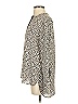 Banana Republic 100% Polyester Animal Print Ivory Kimono Size XS - photo 5