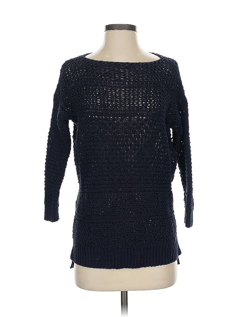 Pre-owned Ann Taylor Loft Pullover Sweater In Blue