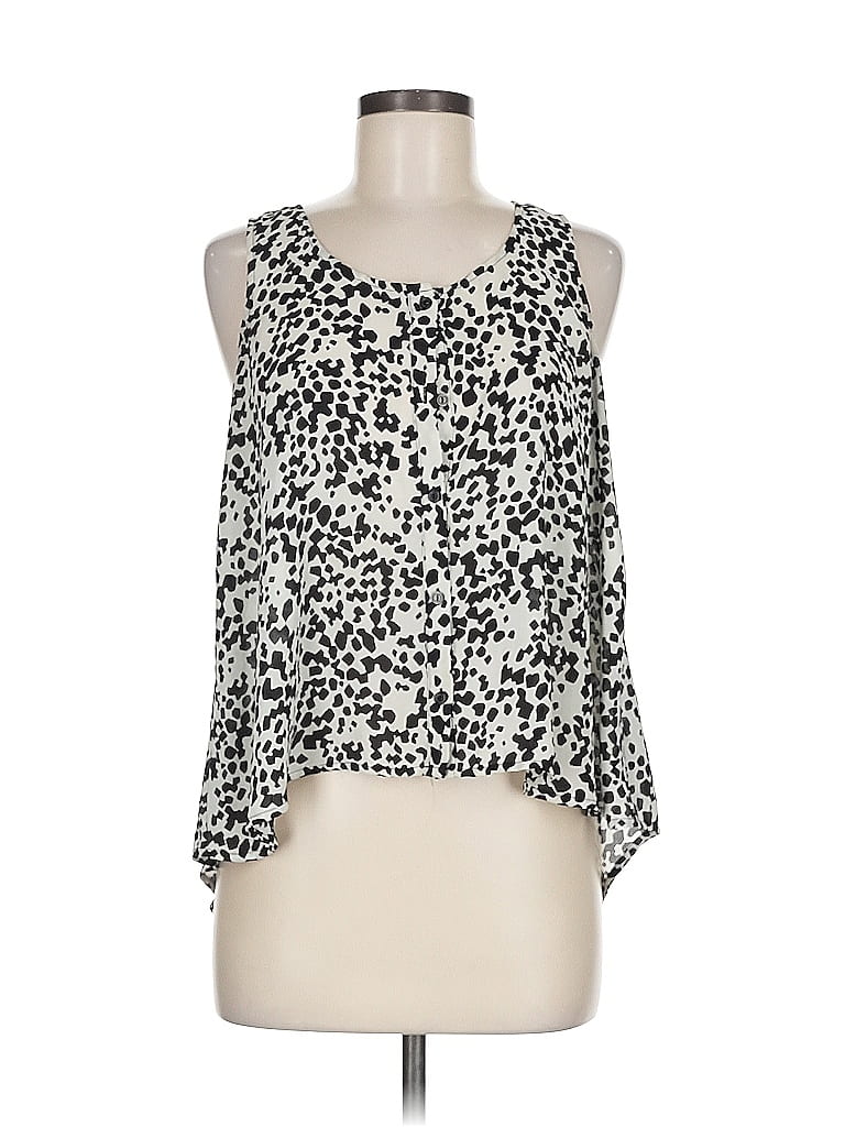 Pre-owned Forever 21 Sleeveless Blouse In White
