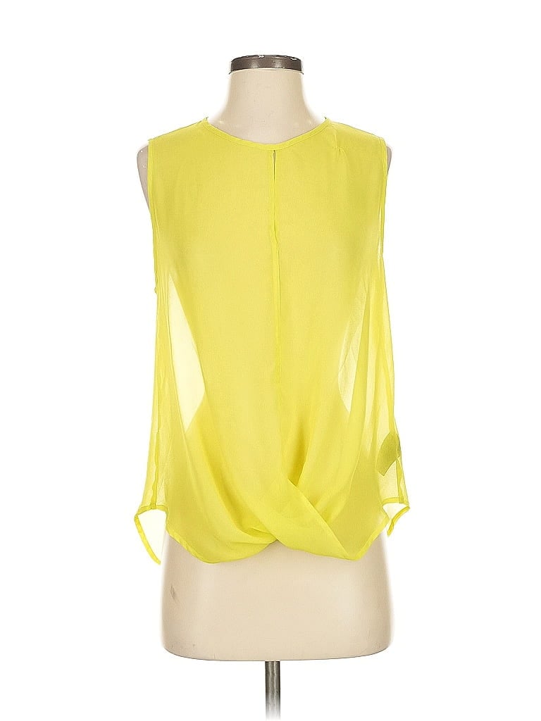 Pre-owned Pjk Patterson J. Kincaid Sleeveless Blouse In Yellow