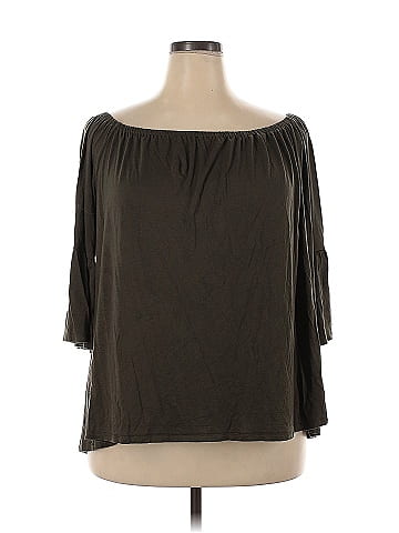 Green Envelope 3/4 Sleeve Blouse (view 1)