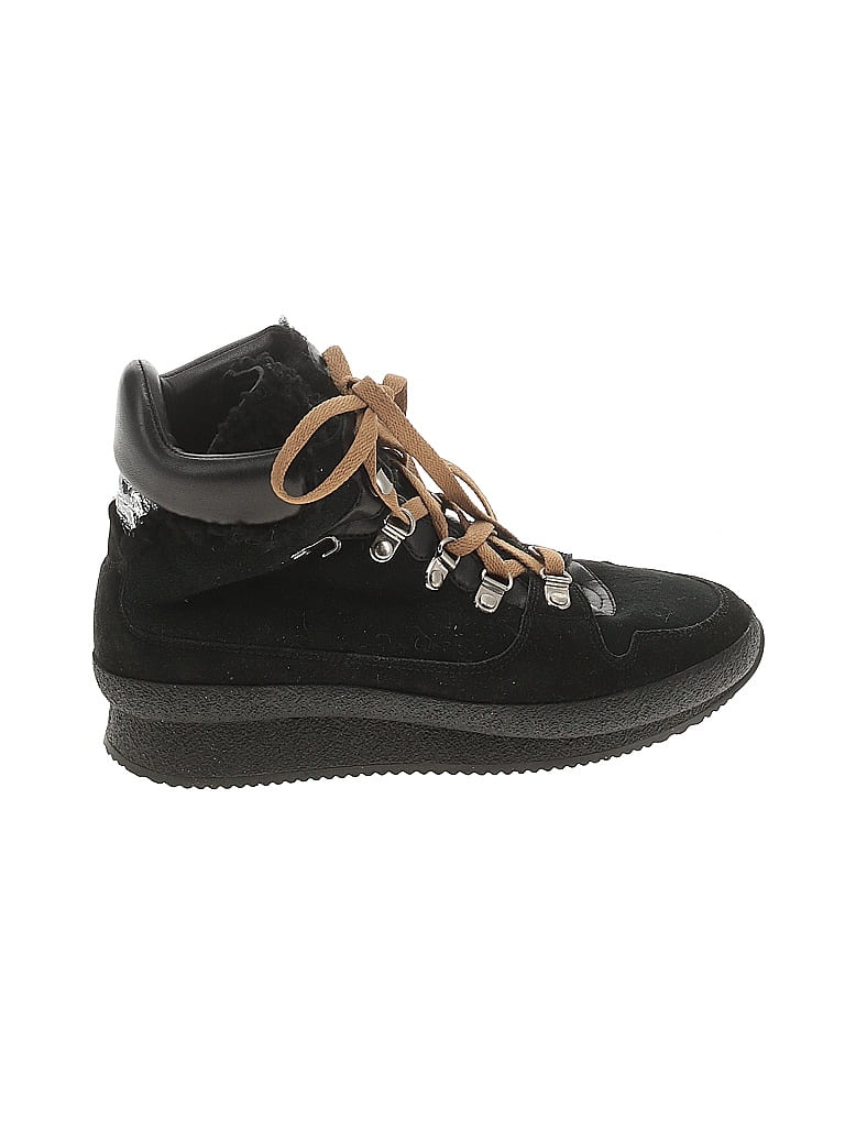 Isabel Marant Black Shearling Hiking Boots Size EU 38 - photo 1