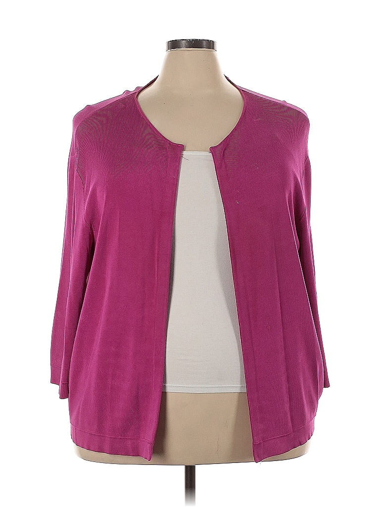 Dana Buchman Pink Cardigan Size 3X - photo 1