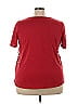 DG^2 by Diane Gilman Burgundy Short Sleeve Blouse Size 2X - photo 2