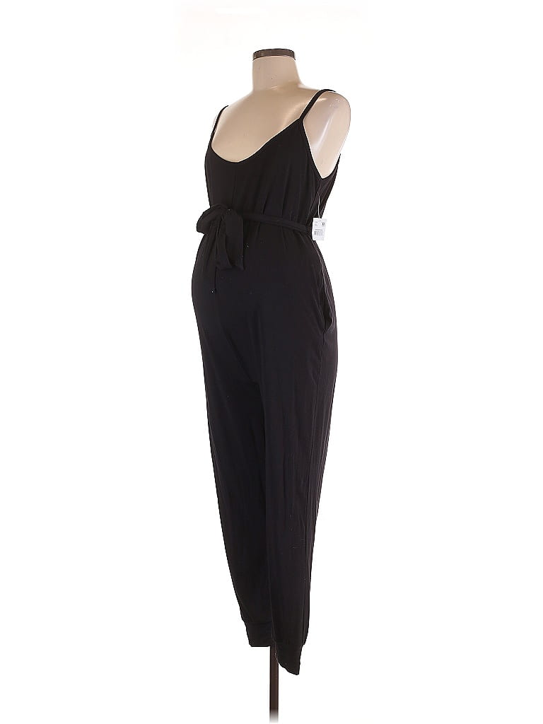 A Pea in the Pod Solid Black Jumpsuit Size M - photo 1
