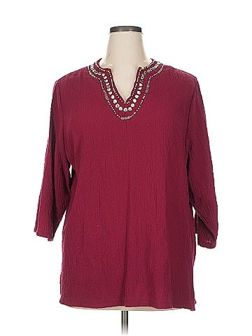 Cathy Daniels 3/4 Sleeve Blouse (view 1)