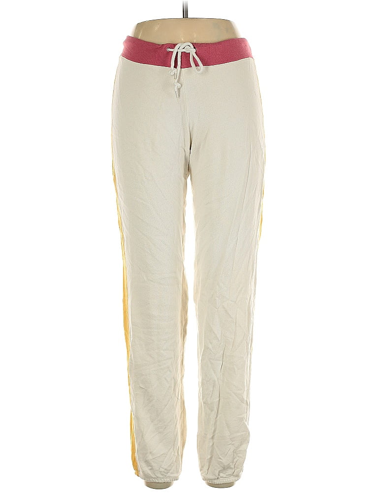 Monrow Color Block Ivory Sweatpants Size L - photo 1
