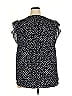 Chaus 100% Polyester Polka Dots Black Sleeveless Blouse Size 2X - photo 2