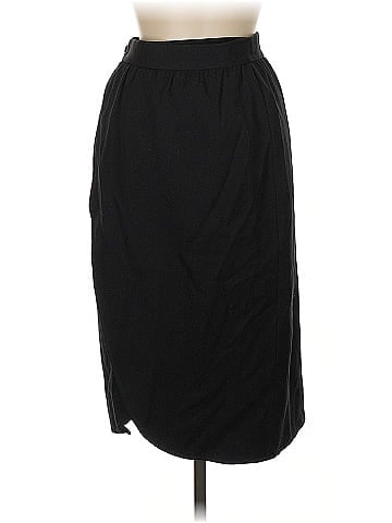 Yves Saint Laurent Rive Gauche Wool Skirt (view 1)