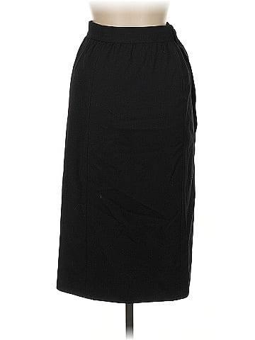 Yves Saint Laurent Rive Gauche Wool Skirt (view 2)