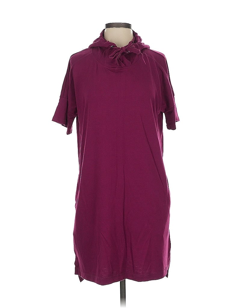 Pre-owned Cable & Gauge Casual Dress In Burgundy
