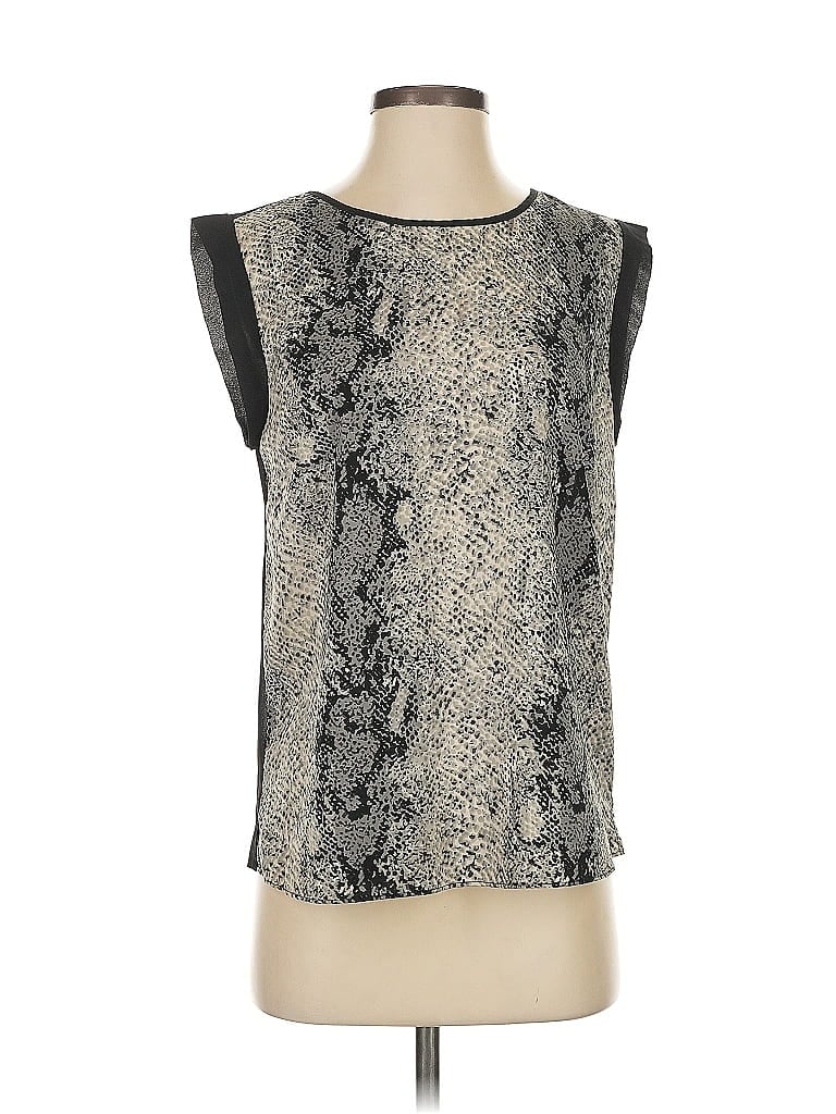 Pre-owned W118 By Walter Baker Sleeveless Blouse In Silver