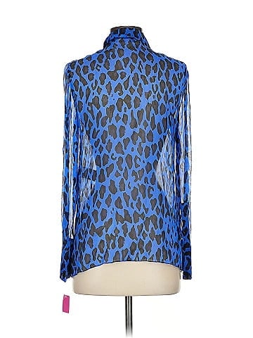 Diane von Furstenberg Long Sleeve Silk Top (view 2)