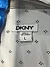 DKNY 100% Polyester Polka Dots Silver Long Sleeve Blouse Size L - photo 6