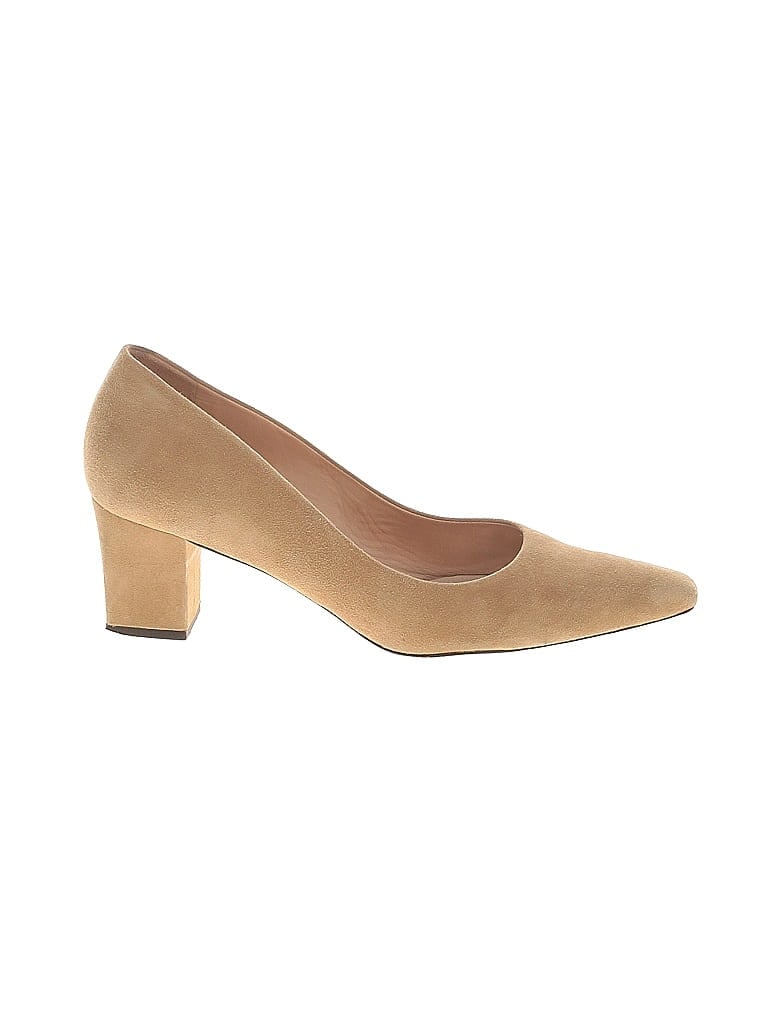 Porte & Paire 100% Leather Tan Heels Size EU (IT) 41 / US 11 - photo 1