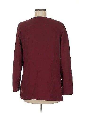 Lafayette 148 New York Long Sleeve Silk Top (view 2)