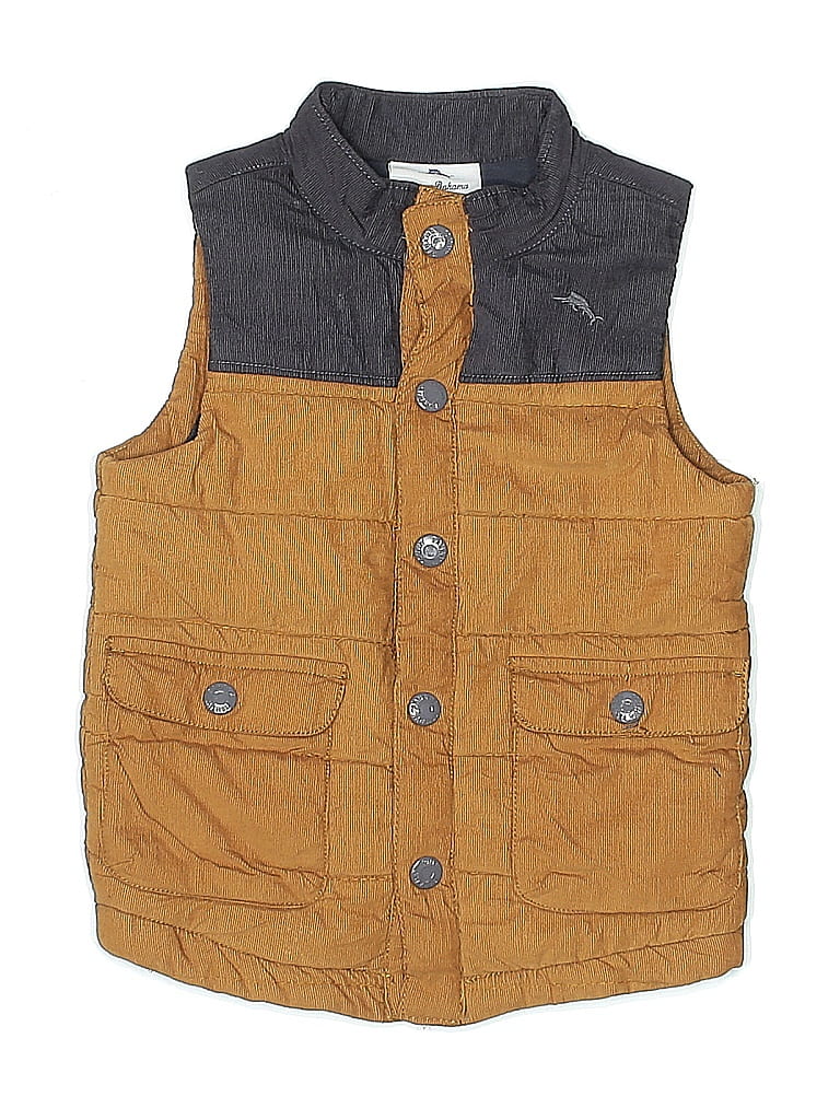 Tommy Bahama 100% Cotton Brown Vest Size 4T - photo 1