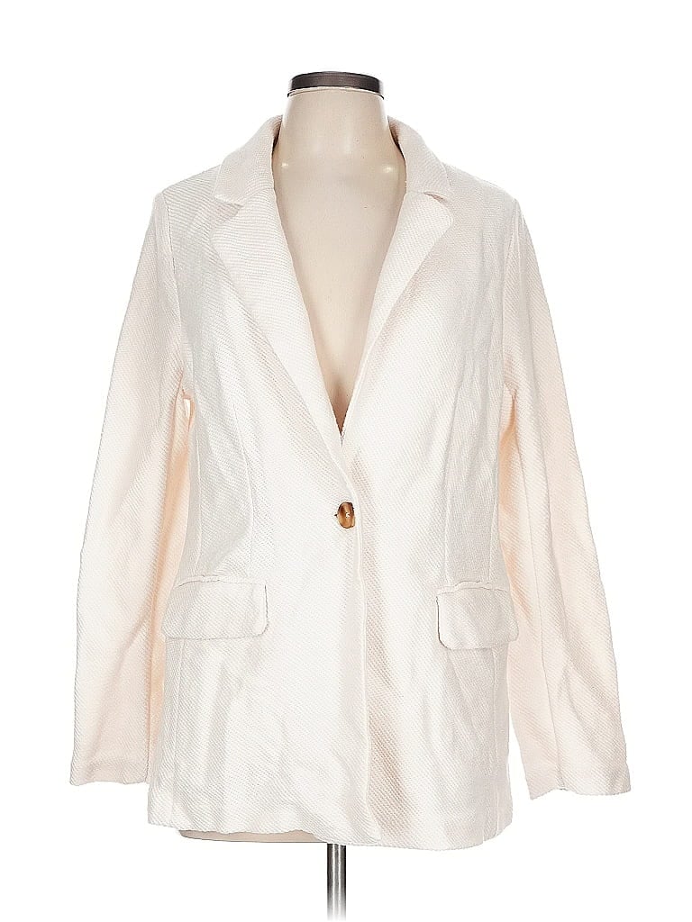 Pre-owned Sanctuary Blazer Jacket In White