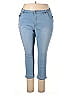 Woman Within Hearts Blue Jeans Size 24 waist (petite) - photo 1