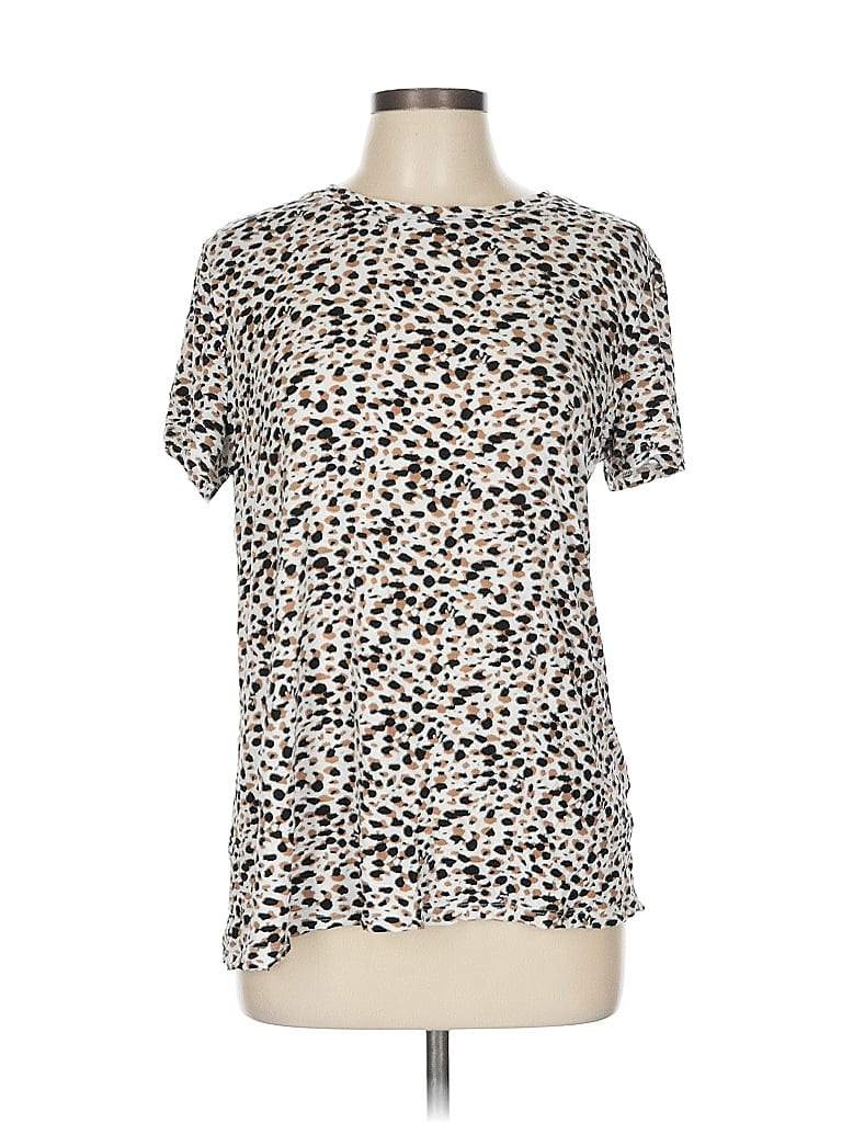 Pre-owned 24/7 Maurices Short Sleeve T-shirt In Silver