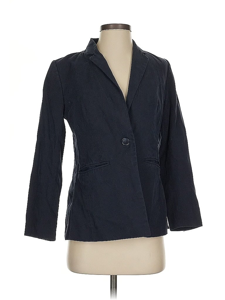 Pre-owned Ann Taylor Loft Blazer Jacket In Blue