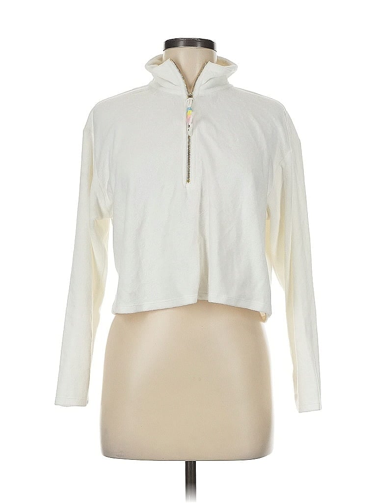 Pre-owned Stoney Clover Lane Fleece Jacket In White