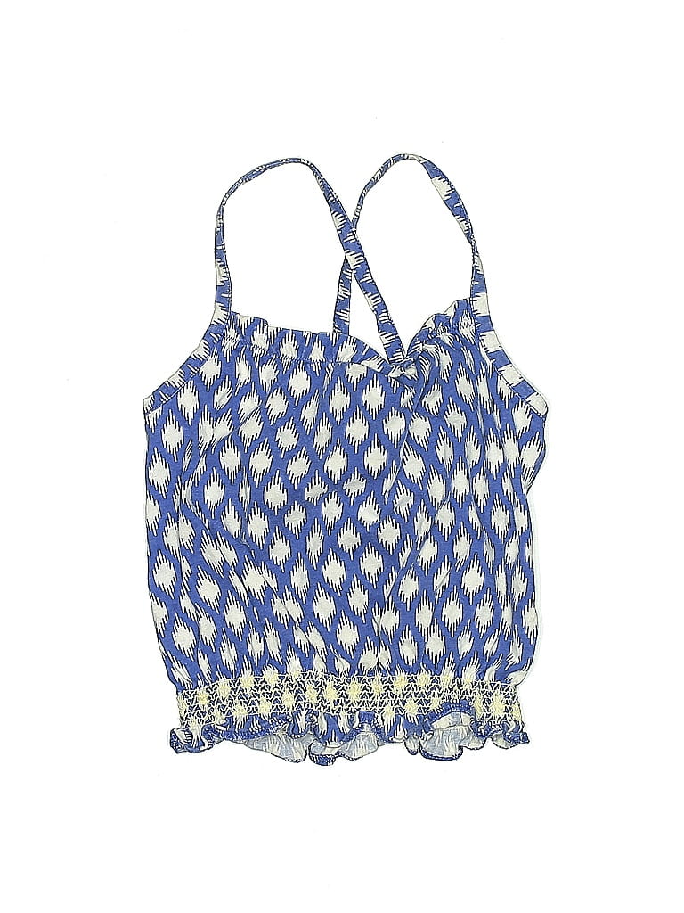 Mini Boden 100% Cotton Blue Sleeveless Blouse Size 4 - photo 1