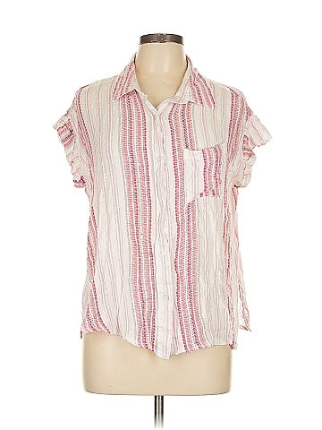 En Creme Short Sleeve Blouse (view 1)