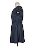 Black Halo Solid Blue Casual Dress Size 10 - photo 4