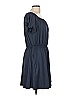 Black Halo Solid Blue Casual Dress Size 10 - photo 3