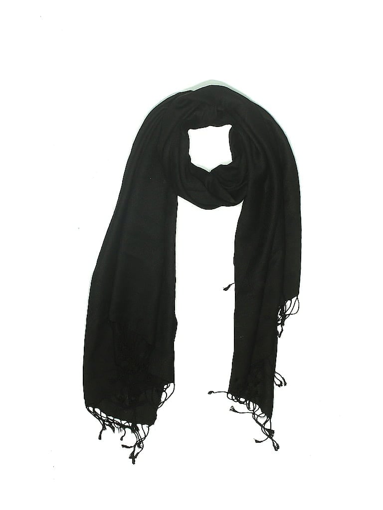 Pre-owned Assorted Brands Scarf In Black
