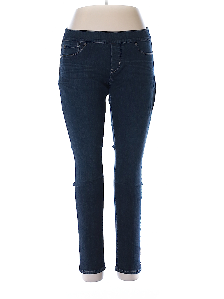 Denizen from Levi's Solid Dark Blue Jeans Size 18 (Plus) - 66% off ...