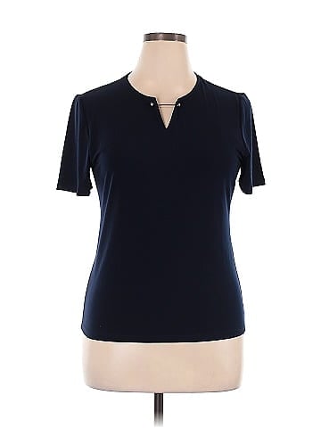 Carmen Carmen Marc Valvo Short Sleeve Henley (view 1)