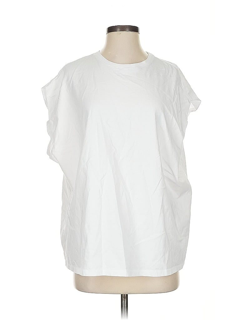 Click to view more detailed imagery on our partner's website Pre-owned Good American Short Sleeve T-shirt In White