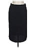 Topshop Solid Black Wool Skirt Size 10 - photo 1