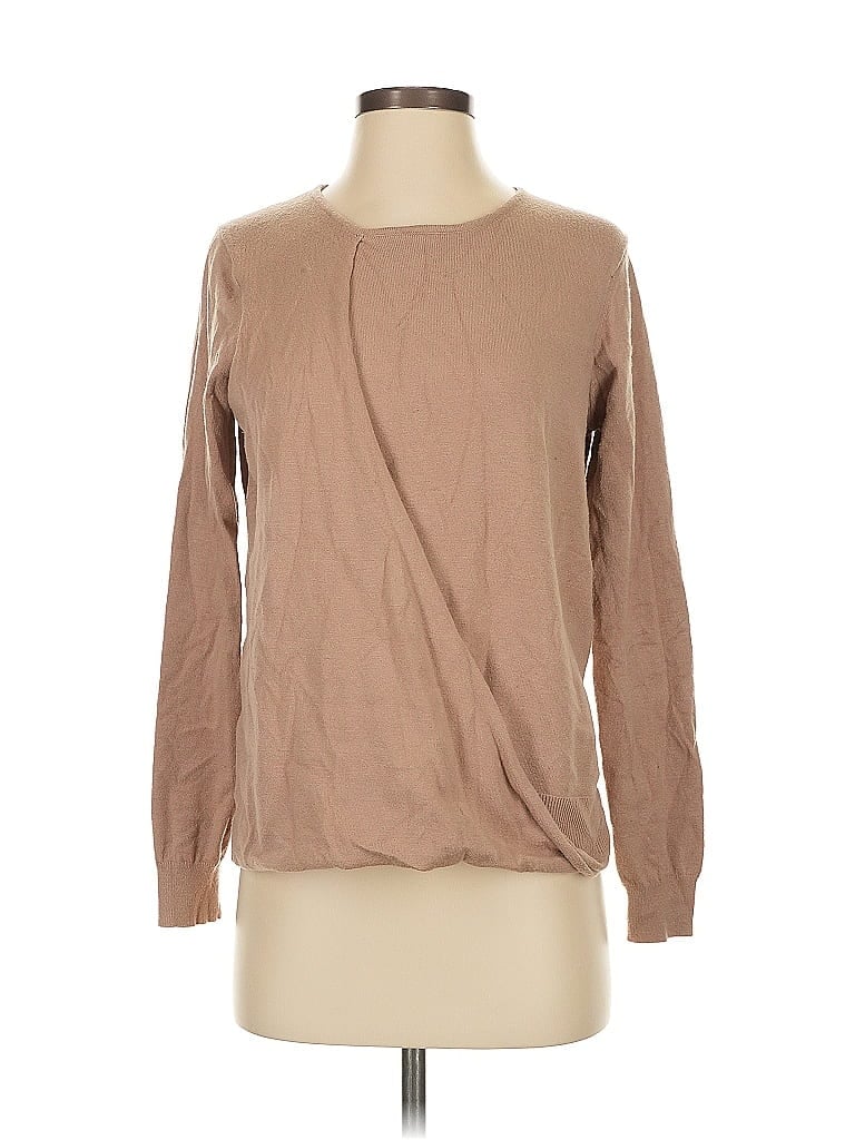 Pre-owned H By Halston Pullover Sweater In Brown