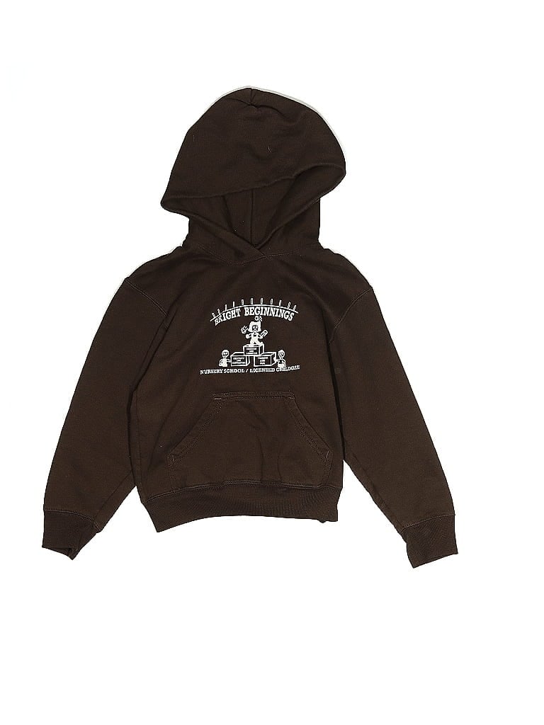 Pre-owned Assorted Brands Kids' Pullover Hoodie In Brown